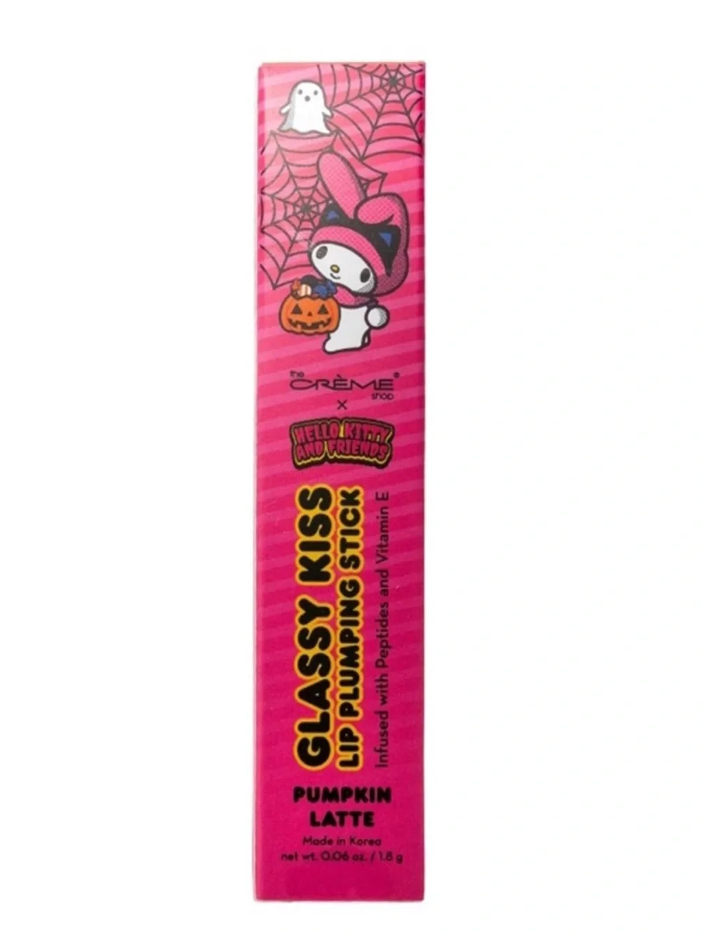 The Crème Shop x Hello Kitty Glassy Kiss Lip Plumping Stick Shade Pumpkin Latte